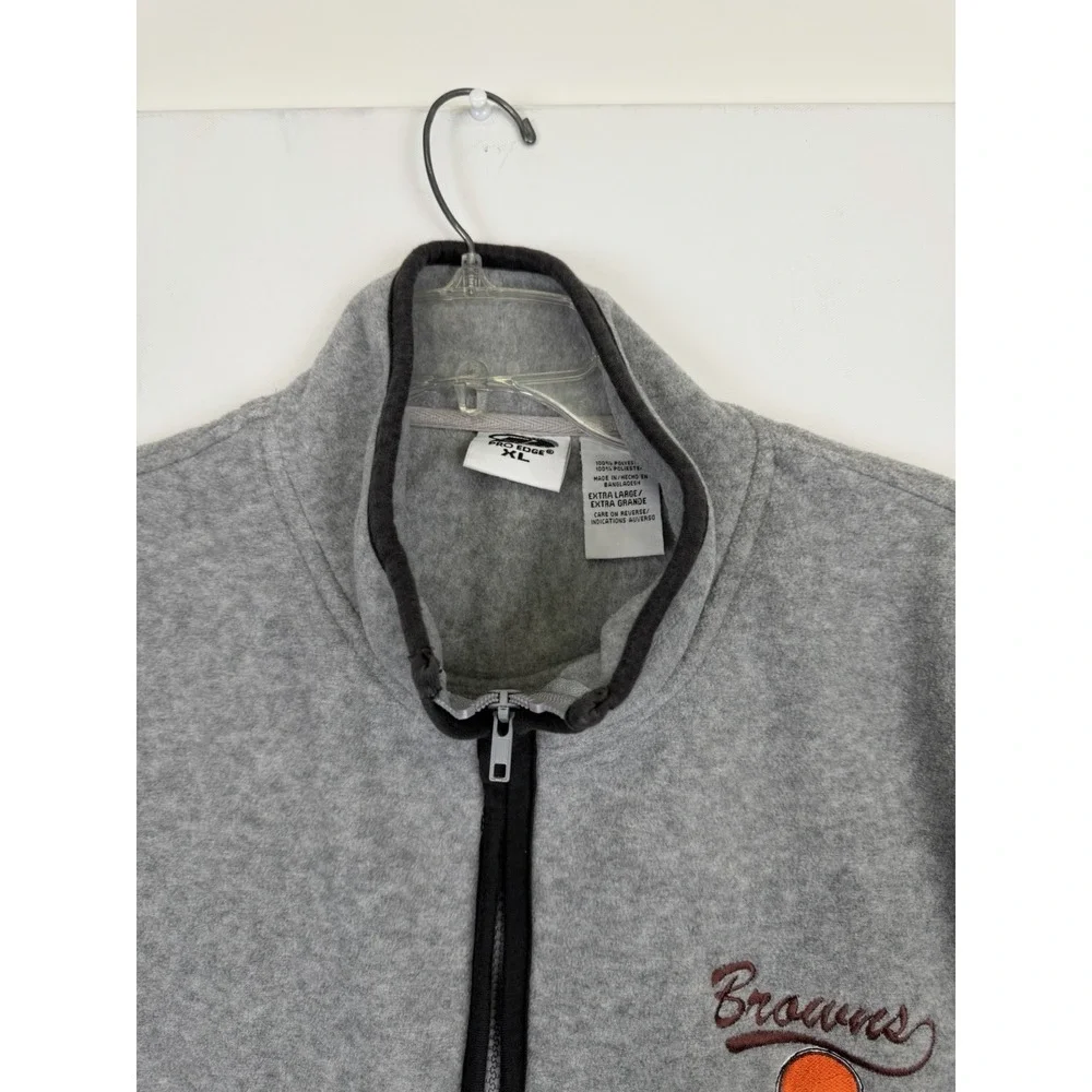 Vintage The Edge Men's Cleveland Browns gray‎ vest With Pockets size XL